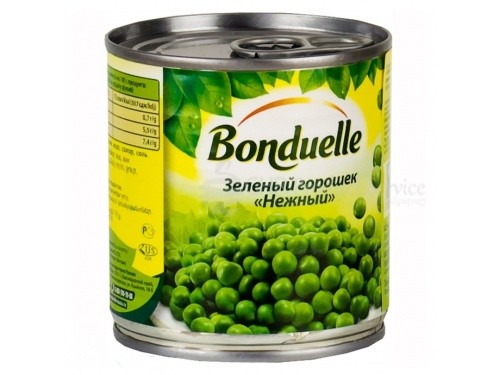 Green peas "Bonduelle" 400 gr0